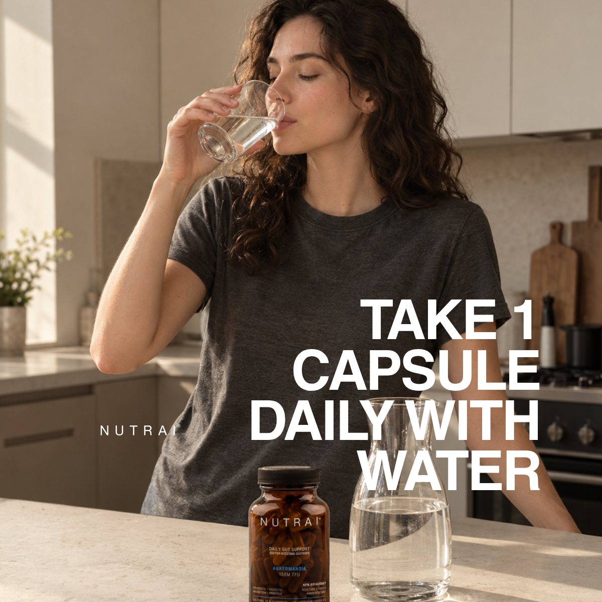 Nutrai: Akkermansia Muciniphila Probiotic 150M TFU